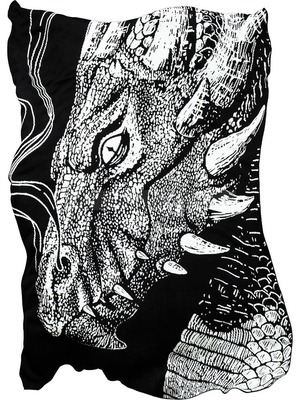 Фото Фантастический плед DRAGO с драконом,96х140 см «Teplo»