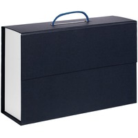 Коробка Case Duo на магнитах, 33,8х22,8х11,8 см, белая с синим