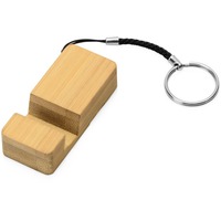 Сувениры из дерева - брелок-держатель для телефона REED из бамбука под нанесение логотипа, 2,7 х 6,1 х 1,5 см