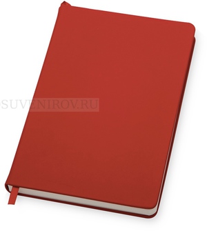 Фото Бизнес-блокнот А5 С3 soft-touch с магнитным держателем для ручки (красный)