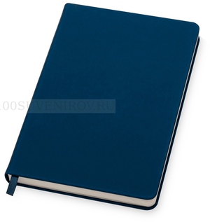Фото Бизнес-блокнот А5 С3 soft-touch с магнитным держателем для ручки (синий)