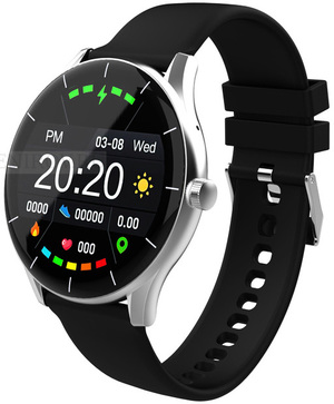 Фото Умные часы IoT Watch GT, 2 ремешка в комплекте «HIPER» (черный, голубой)