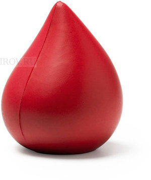 Фото Антистресс DONA в форме капли, 8 х 6 см (красный)