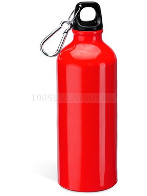 Фото Бутылка BAOBAB с карабином, 800 мл, d7,3 х 24,6 см (красный)