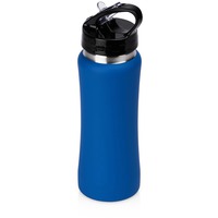 Бутылка для воды Bottle C1, soft touch, 600 мл, синий/черный/серебристый