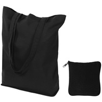 Складная хлопковая сумка SKIT под нанесение логотипа, 135 гр., 38 х 40 х 12 см, ручки 2,5 х 65 см