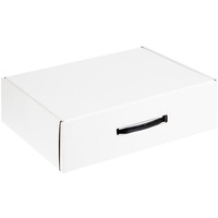 Коробка самосборная Light Case, белая, с черной ручкой