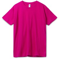 Футболка унисекс Regent 150, ярко-розовая (фуксия) XXL