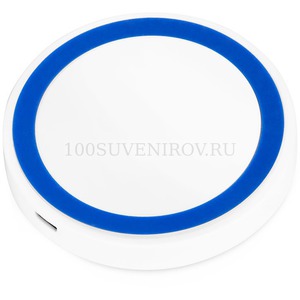 Фото Беспроводное зарядное устройство Dot, 5 Вт (белый, синий)