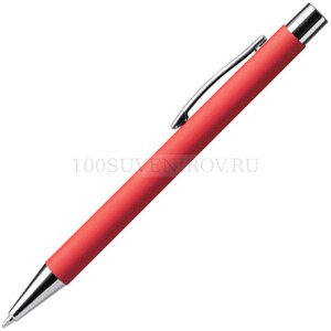 Фото Ручка металлическая шариковая soft-touch DOVER (красный)