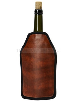 Фото Охладитель для вина Fabrizio, 15,5 х 22,8 х 2,3 см. Предусмотрено нанесение логотипа.  (коричневый)