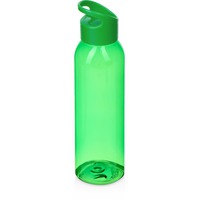 Герметичная пластиковая бутылка для воды PLAIN под печать логотипа, 630 мл, d6,5 х 25,5 см, зеленый