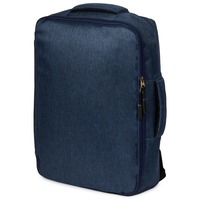 Сумка рюкзак-трансформер TURNOVER для ноутбука 15 из переработанного пластика, 41 х 29 х 11 см. Доступно нанесение логотипа. , синий