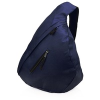 Треугольный рюкзак на одно плечо BROOK под нанесение логотипа, 33 x 13,5 x 46,5 см, темно-синий