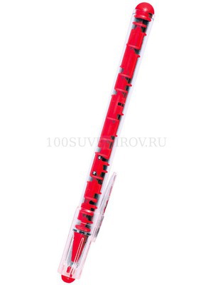 Фото Ручка шариковая «Лабиринт» с головоломкой (красный)