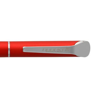 Фотография лазерная гравировка по металлу: Ручка шариковая Glide, красная