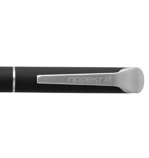 Фотография лазерная гравировка по металлу: Ручка шариковая Glide, черная