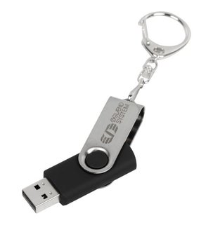 Фотография лазерная гравировка по металлу: USB-флеш-карта на 16 Гб, черная