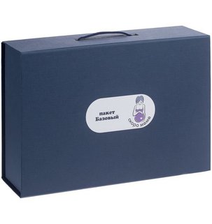 Фотография наклейка бумажная: Коробка Case, подарочная, синяя