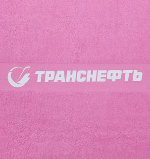Фотография шелкография с трансфером: Полотенце махровое Large, розовое